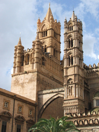 Palermo Cathedral, exterior. 